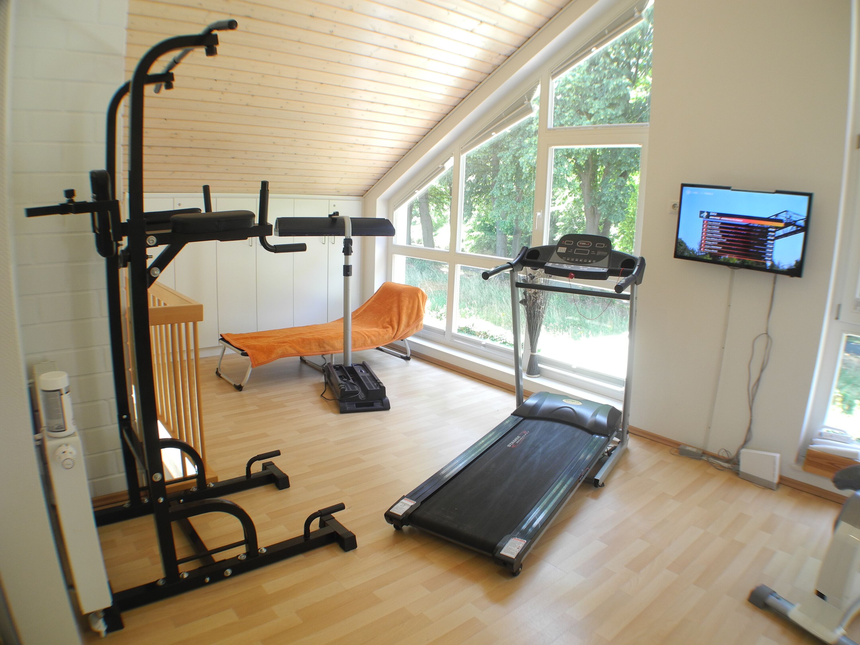 Viele Sportgeräte und WII Sport