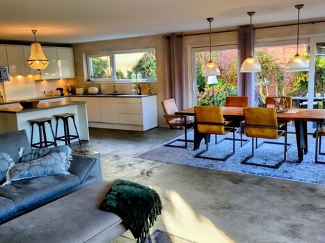 Hier können Sie entspannen, kochen und gemütlich zusammen sitzen!