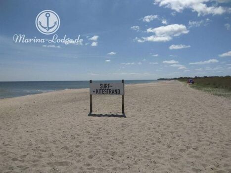 Der Surf-Kitestrand in der Nähe (ca 2km)