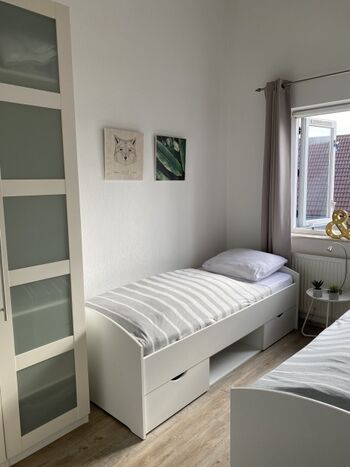 Schlafzimmer im OG mit Einzelbetten