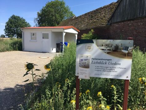 abschließbarer Fahrradschuppen