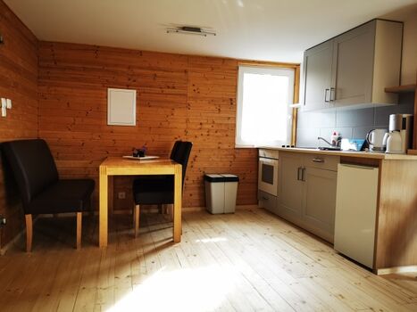 Küche und Essbereich