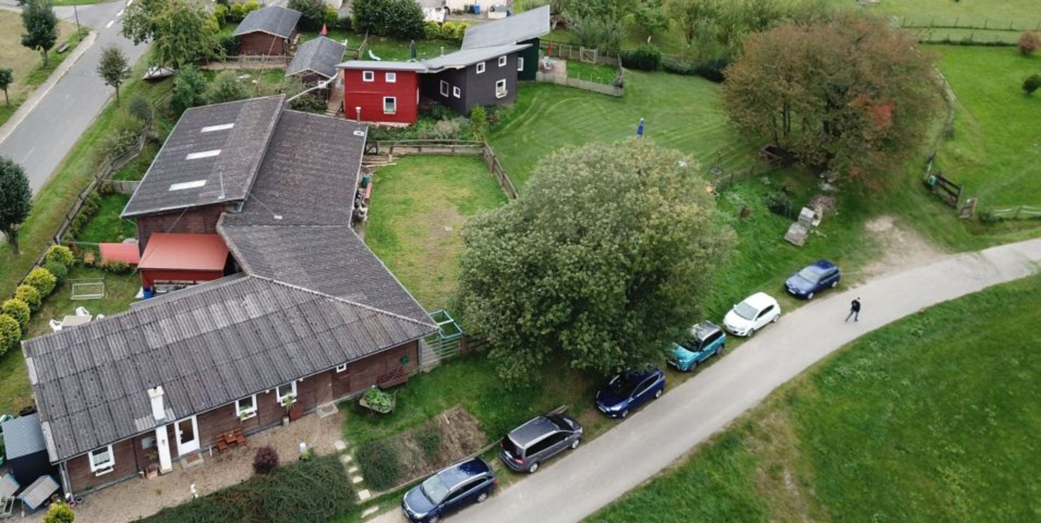 Blick von oben auf die Seven Valley Ranch