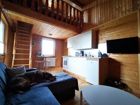 Blick auf die Küche