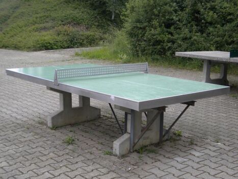 Die Tischtennisplatte