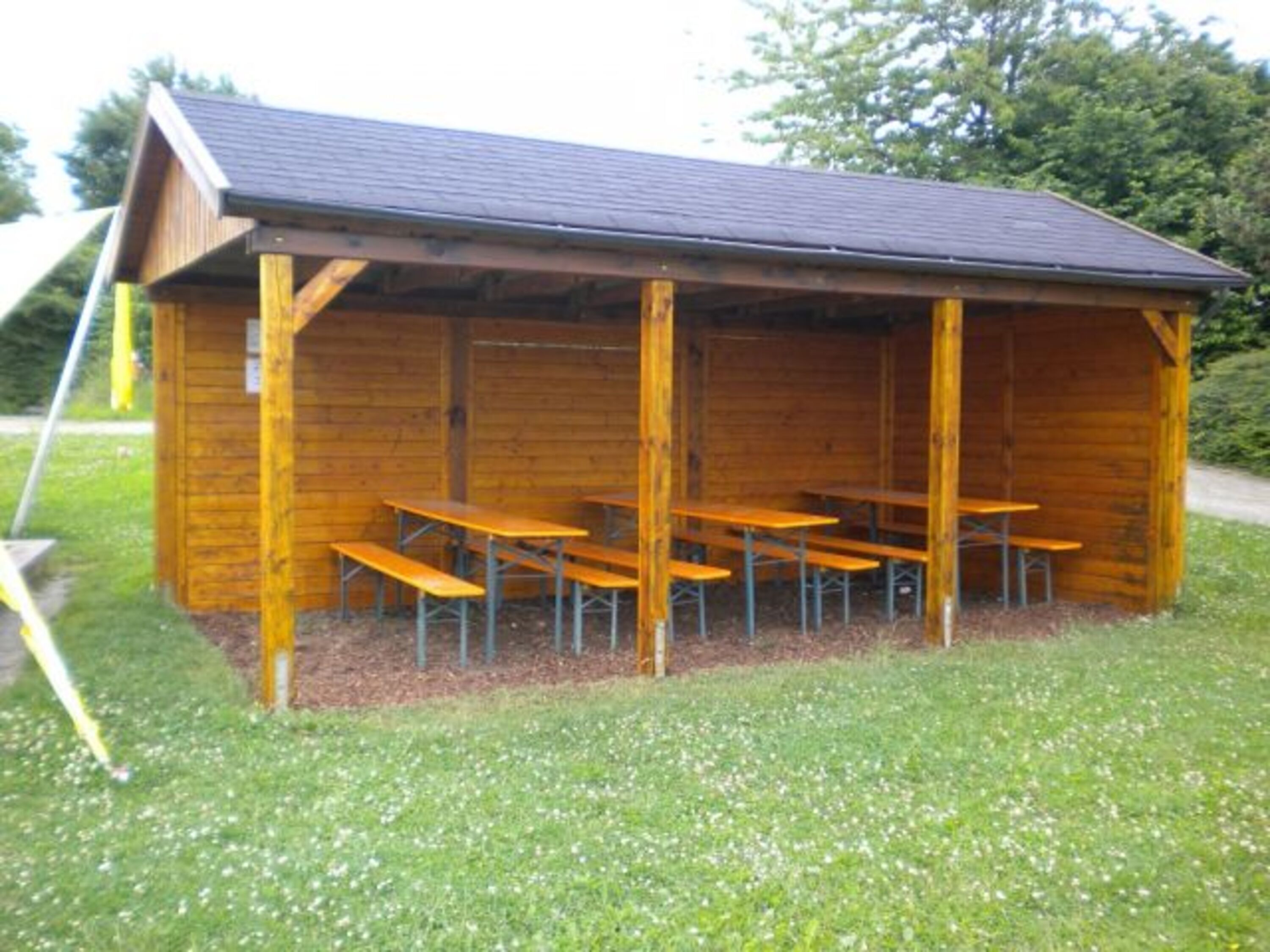 Ein Hütte zum sitzen