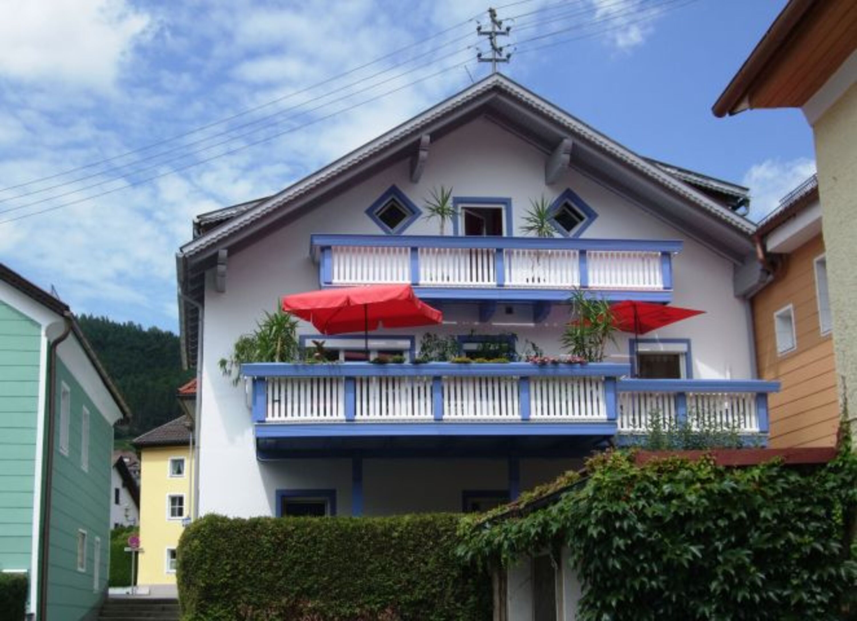 Unser Haus von der Donauseite