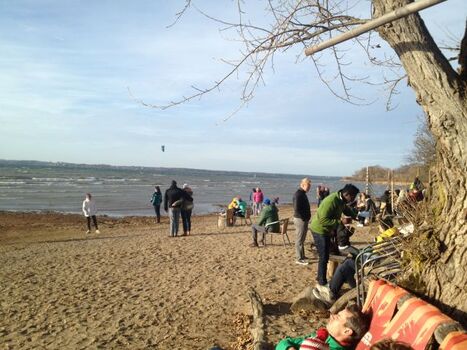 Chiemseestrand im Herbst