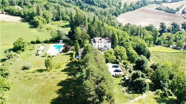 Der Agriturismo aus der Vogelperspektive