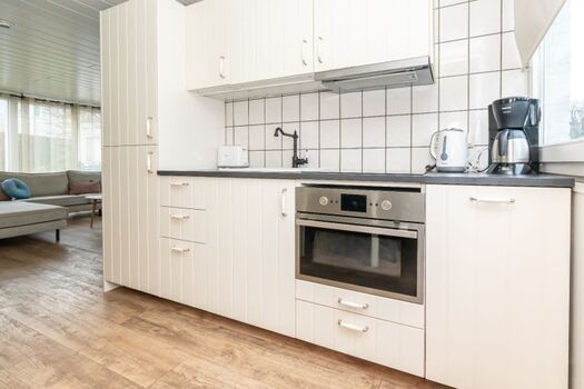 Die offene Küche mit allem Komfort