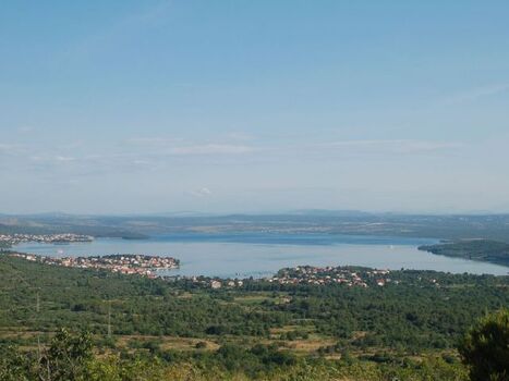 Blick auf den See beim Ferienhaus