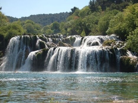 Krka-Wasserfälle bei Niedrigwasser