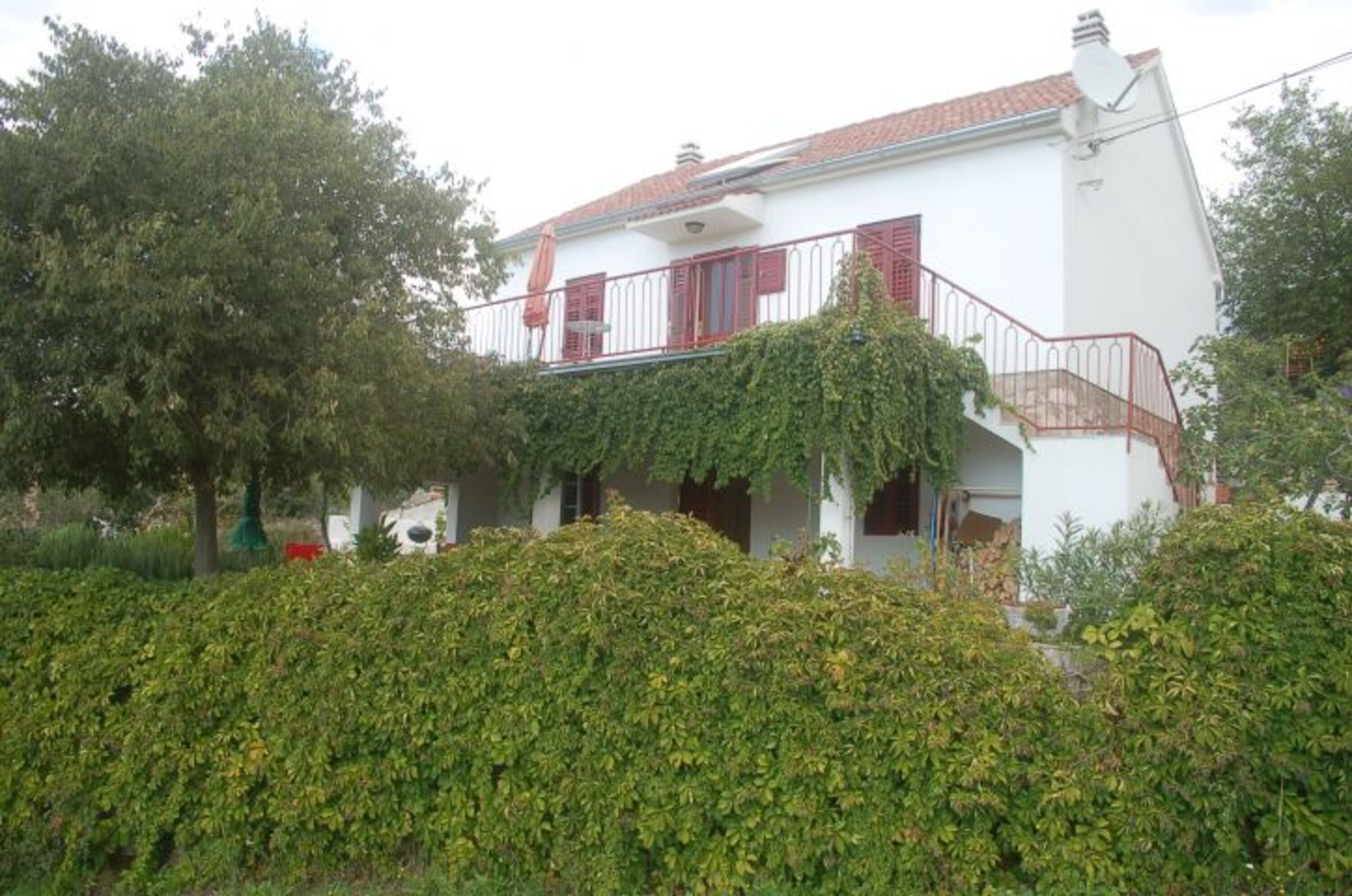Blick auf das Haus bei Ankunft
