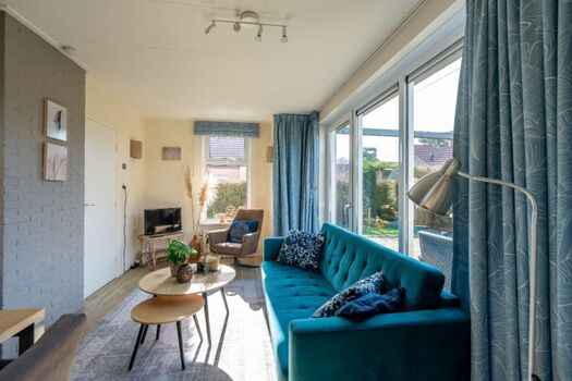 Das helle, gemütliche Wohnzimmer