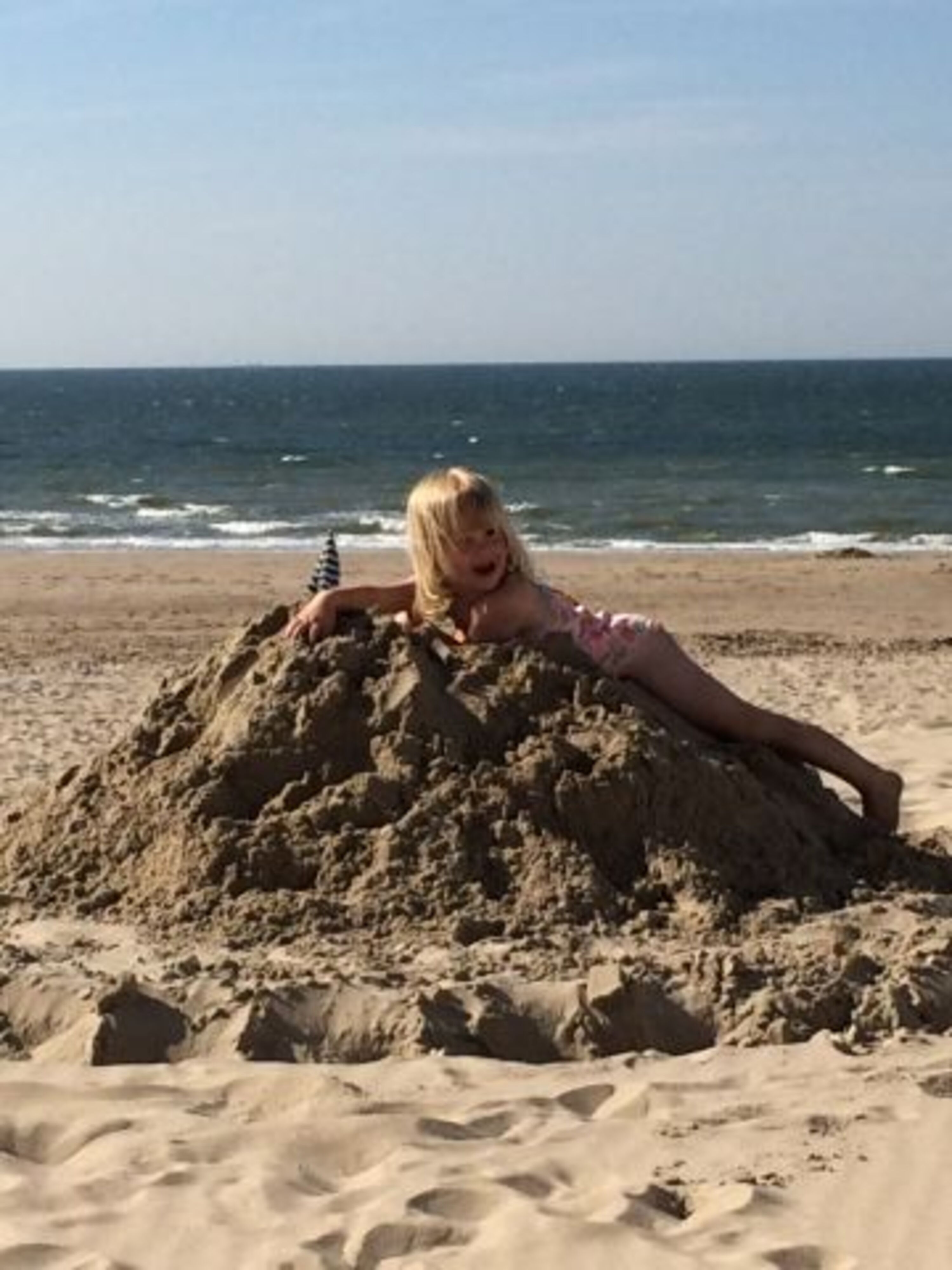Spielen am Strand 