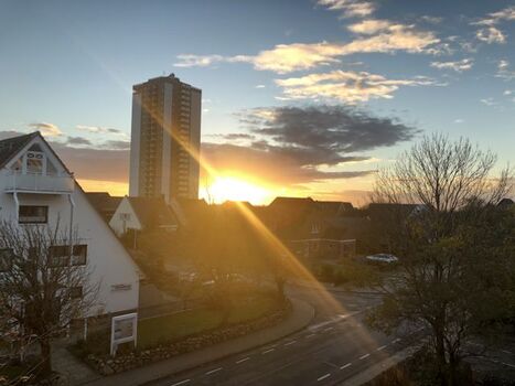 Beim Sonnenuntergang fast in der 1. Reihe sitzen