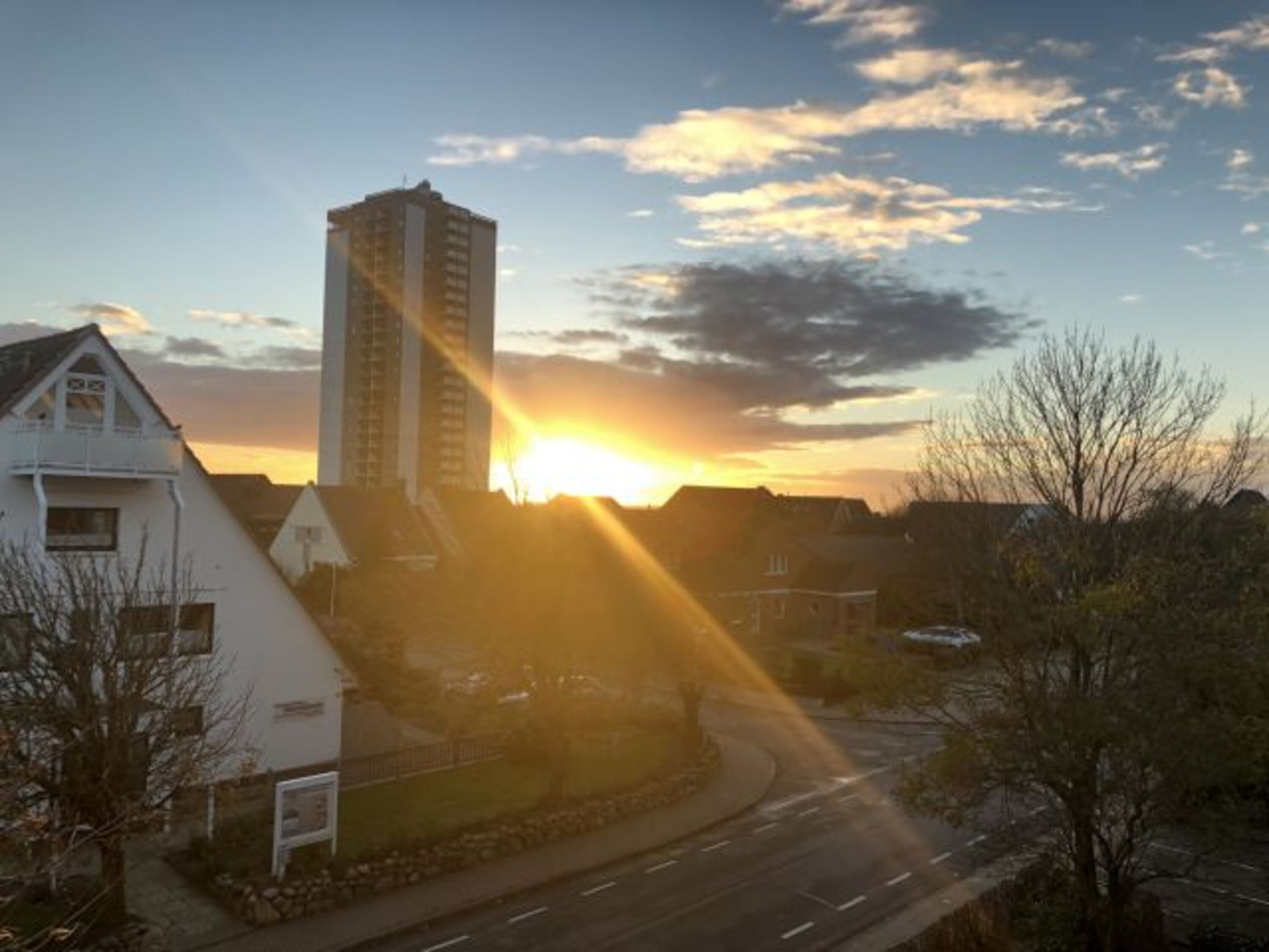 Beim Sonnenuntergang fast in der 1. Reihe sitzen