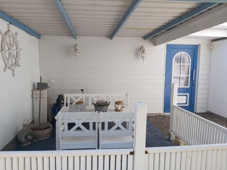 Die überdachte Veranda