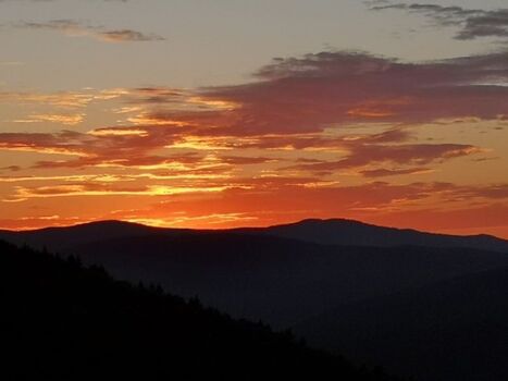 Abendblick vom Balkon