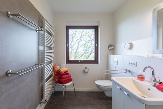 Haus am Deich - Modernes Duschbad mit Handtuch-Heizung 