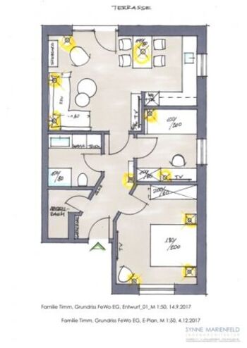 Grundriss der Ferienwohnung Käthe