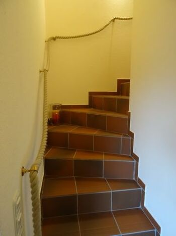 Treppe in die erste Etage