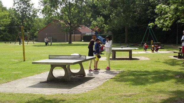 Tischtennisplatte im Park