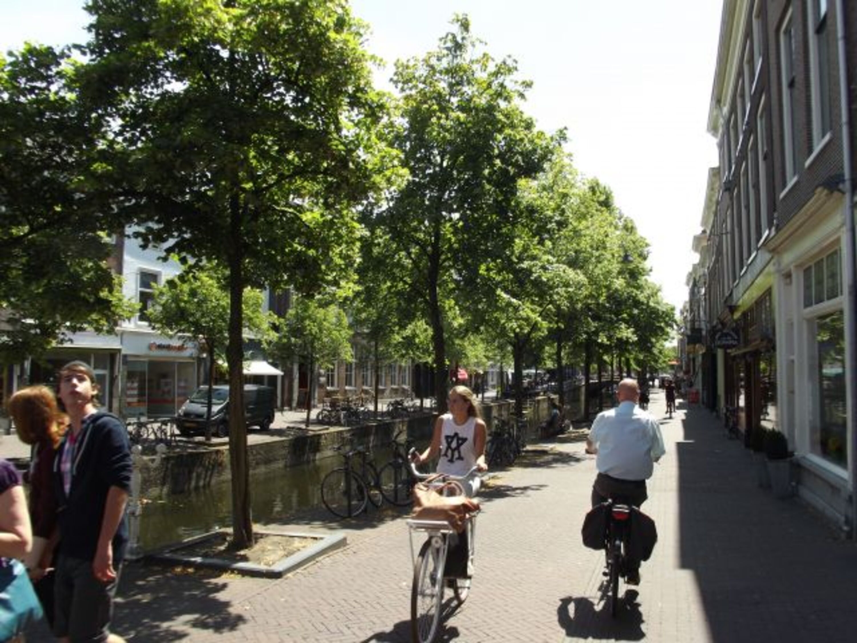 Fuß-und Fahrradweg in Delft