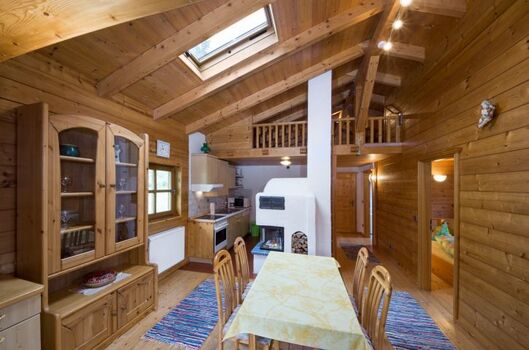 Berghütte Kaitersberg mit Kamin