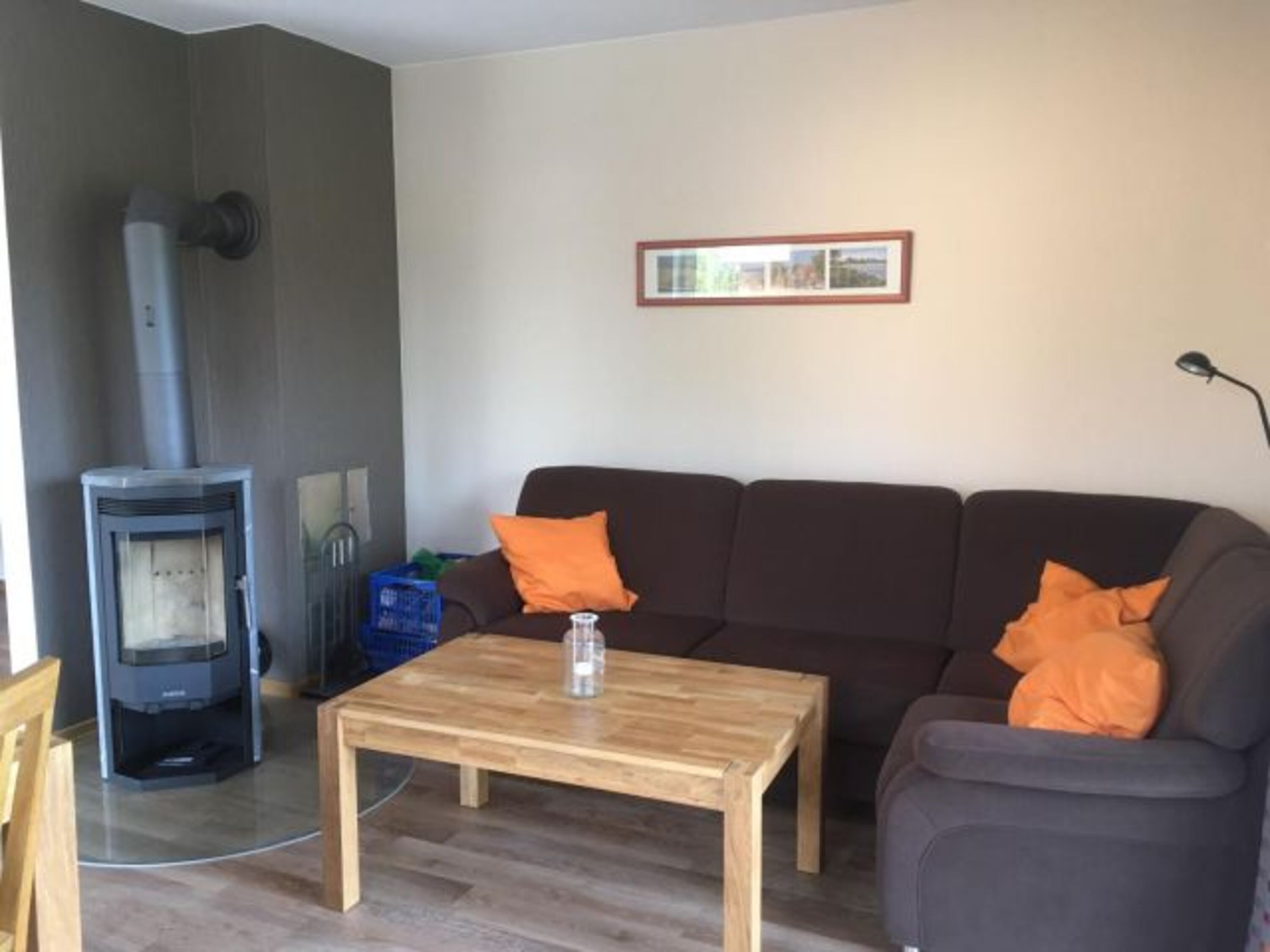 Sofa und Kamin