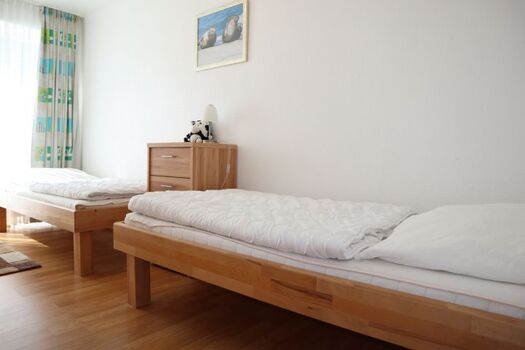 Schlafraum mit 2 Einzelbetten