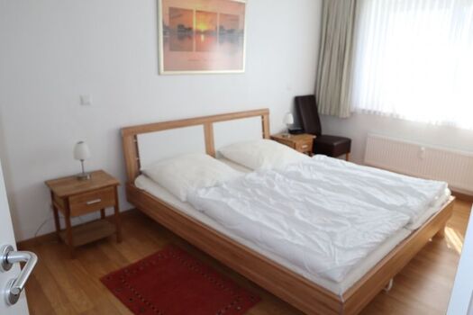 Schlafraum mit Doppelbett