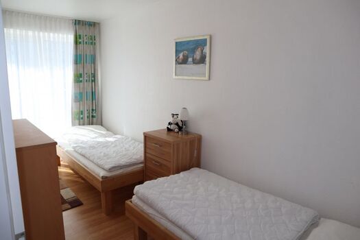 Schlafraum mit 2 Einzelbetten