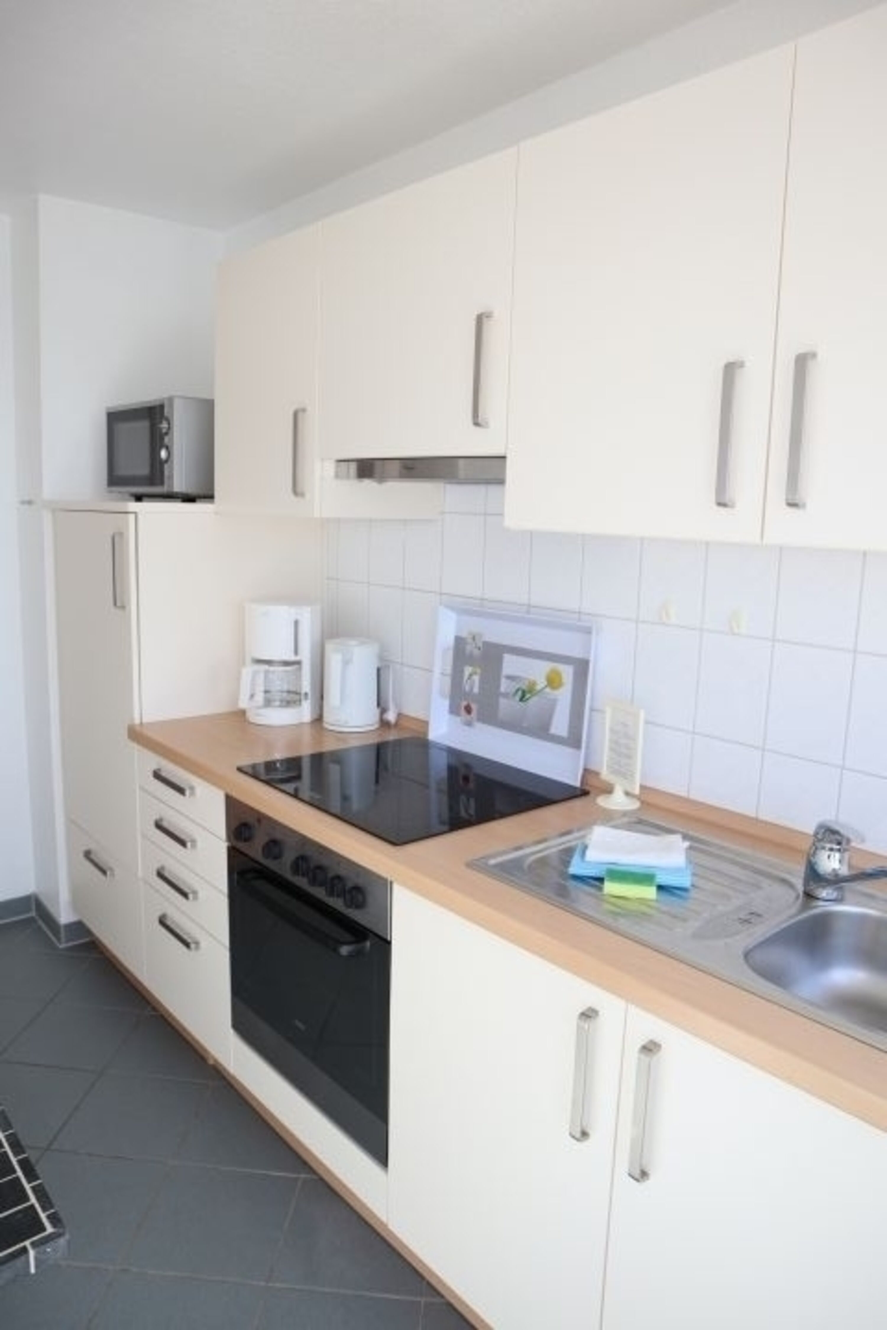 separate Küche mit Südbalkon
