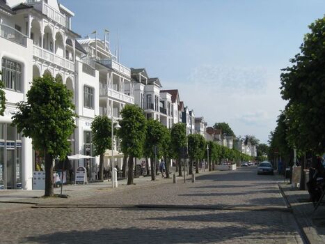 Die Wilhelmstraße in Sellin