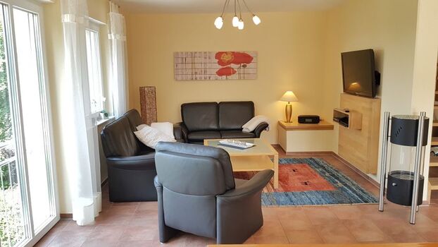 Wohnzimmer mit Bioethanolkamin