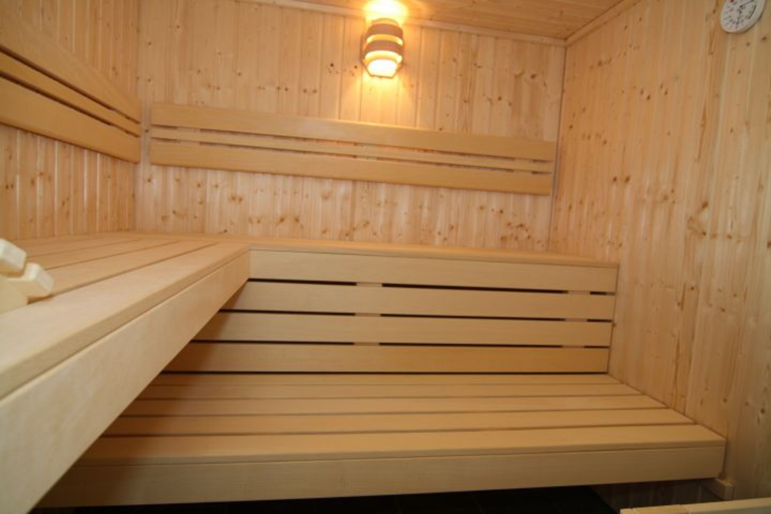 Die große Sauna befindete sich im OG-Bad