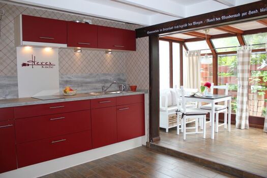 Küche mit Wintergarten