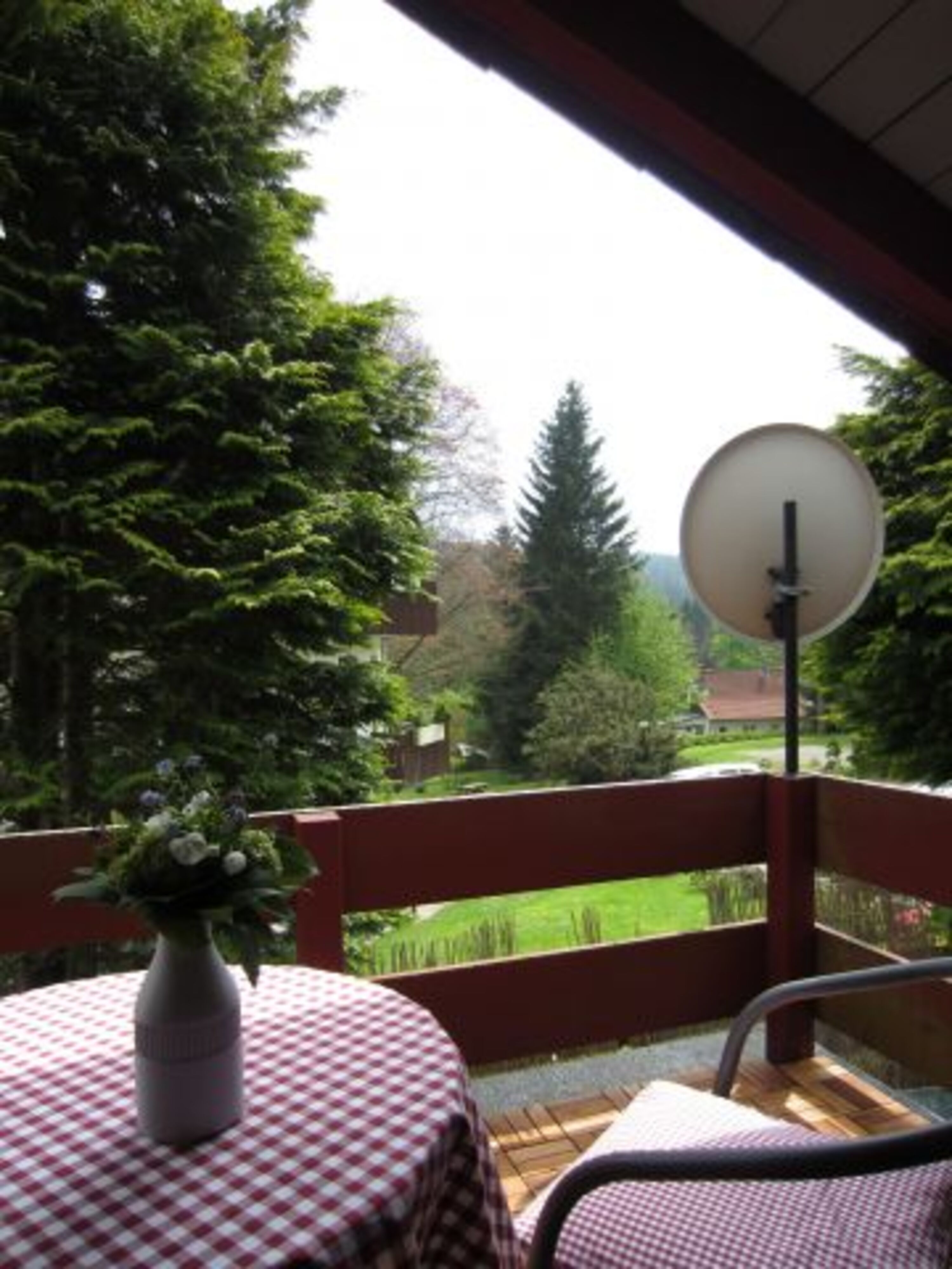 Blick vom Balkon