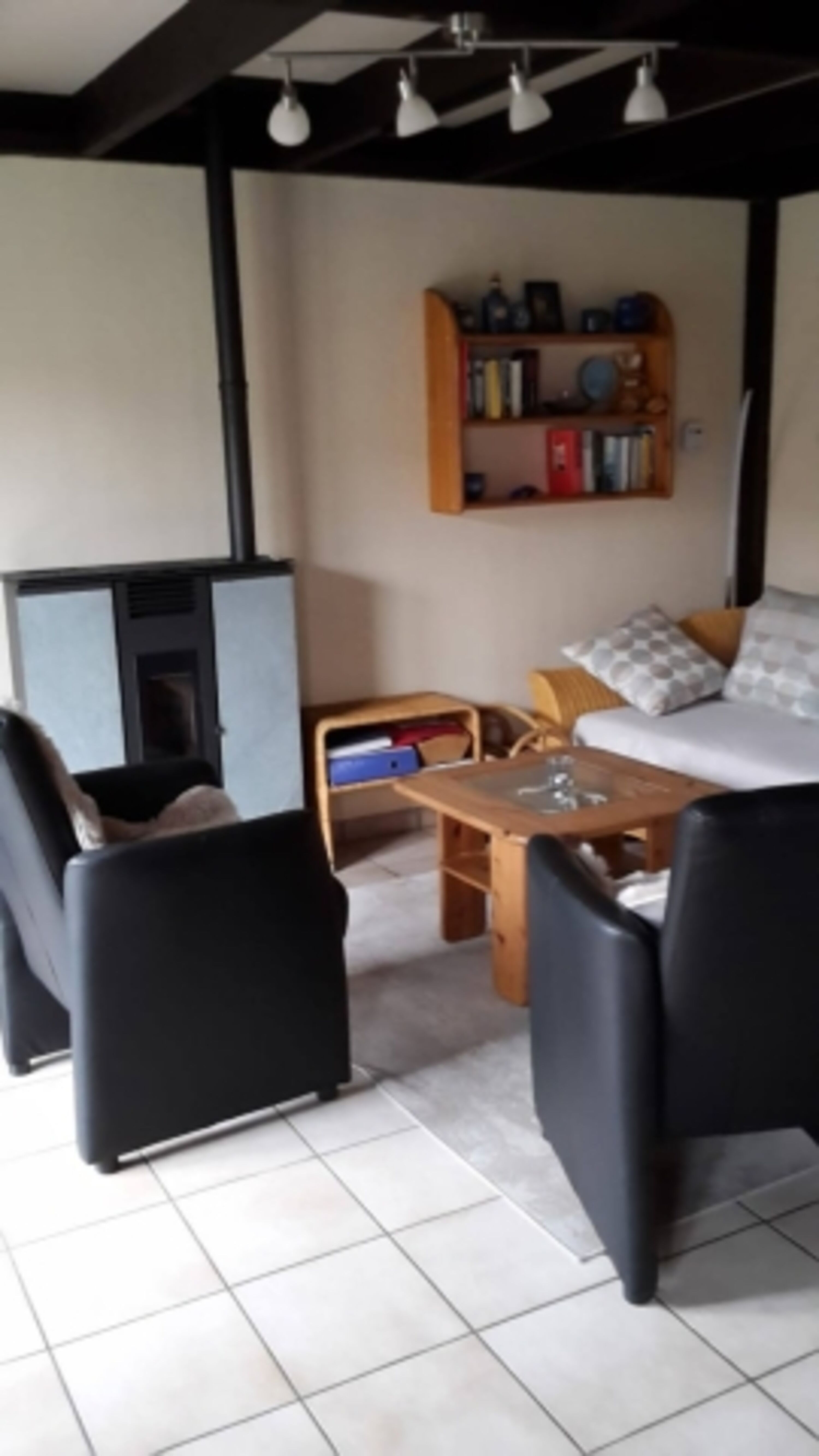 Wohnzimmer mit Pelletofen