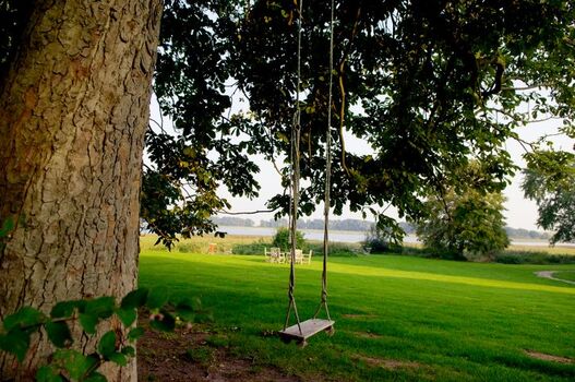 Schaukel im großen Garten