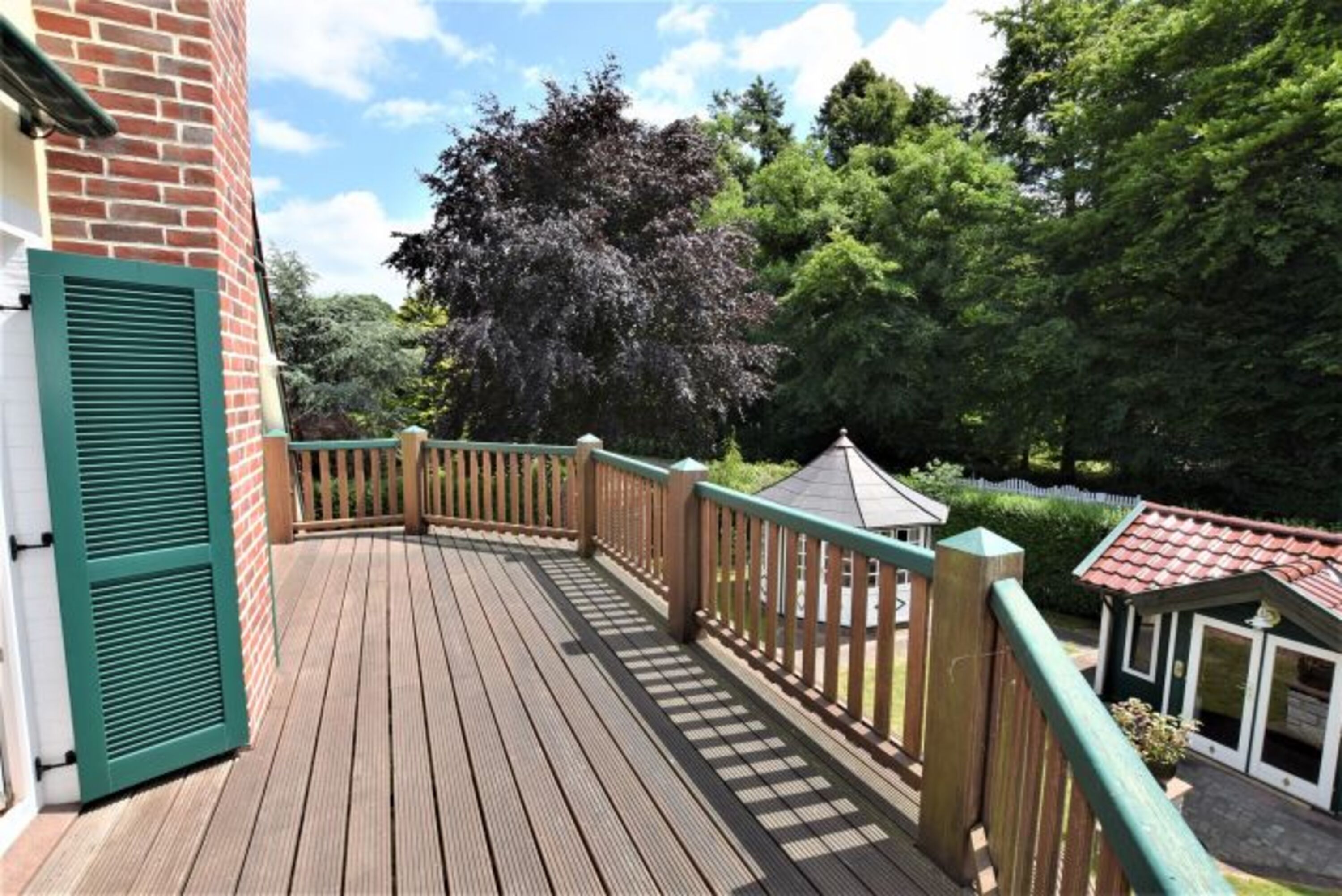 Blick vom Balkon