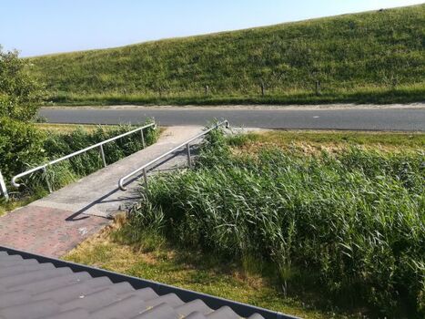 Ausblick aus dem Dachfenster, komb. Wohn-/Schlafzimmer