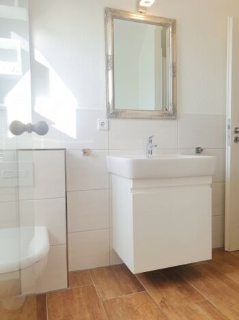 Duschbad im OG mit Sauna