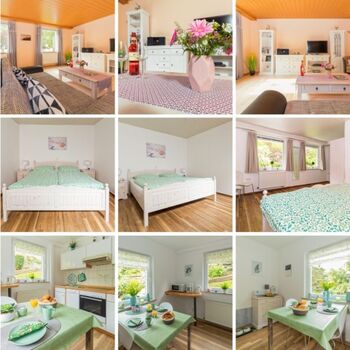 Galerie Wohnzimmer, Schlafzimmer, Küche Ferienwohnung am Wolfstein Bad Harzburg / Harz