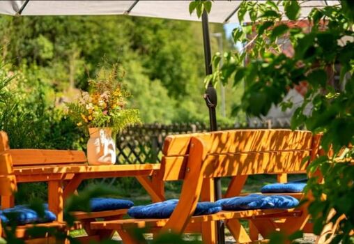 Terrasse am Ferienhaus