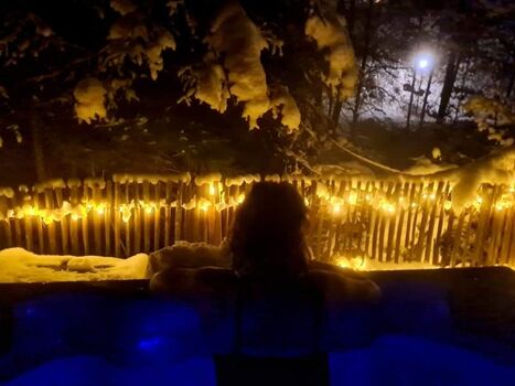 Hottub mit Whirlpoolfunktionen