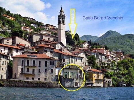 Position vom Haus direkt am Wasser