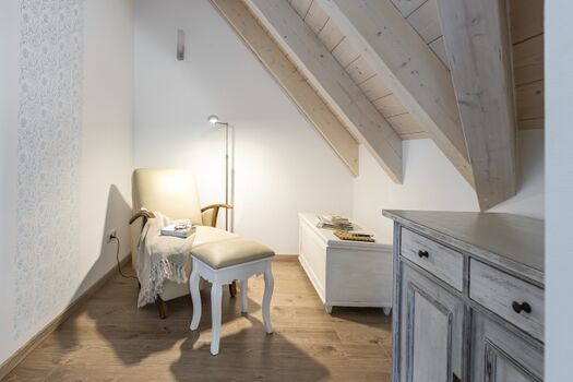 Leseecke für Ruhesuchende im OG