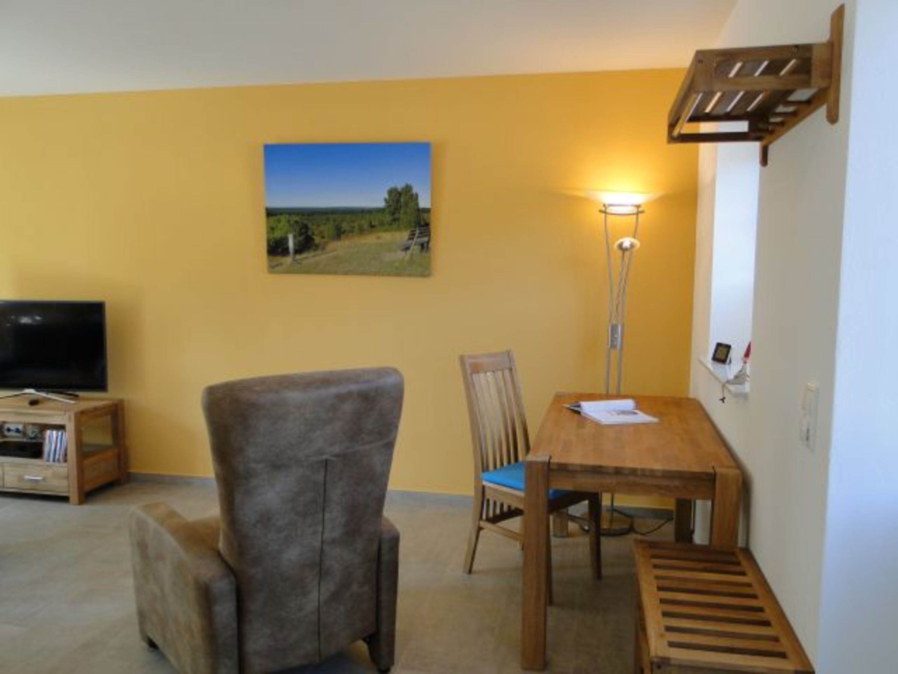 Leseecke im Wohnzimmer